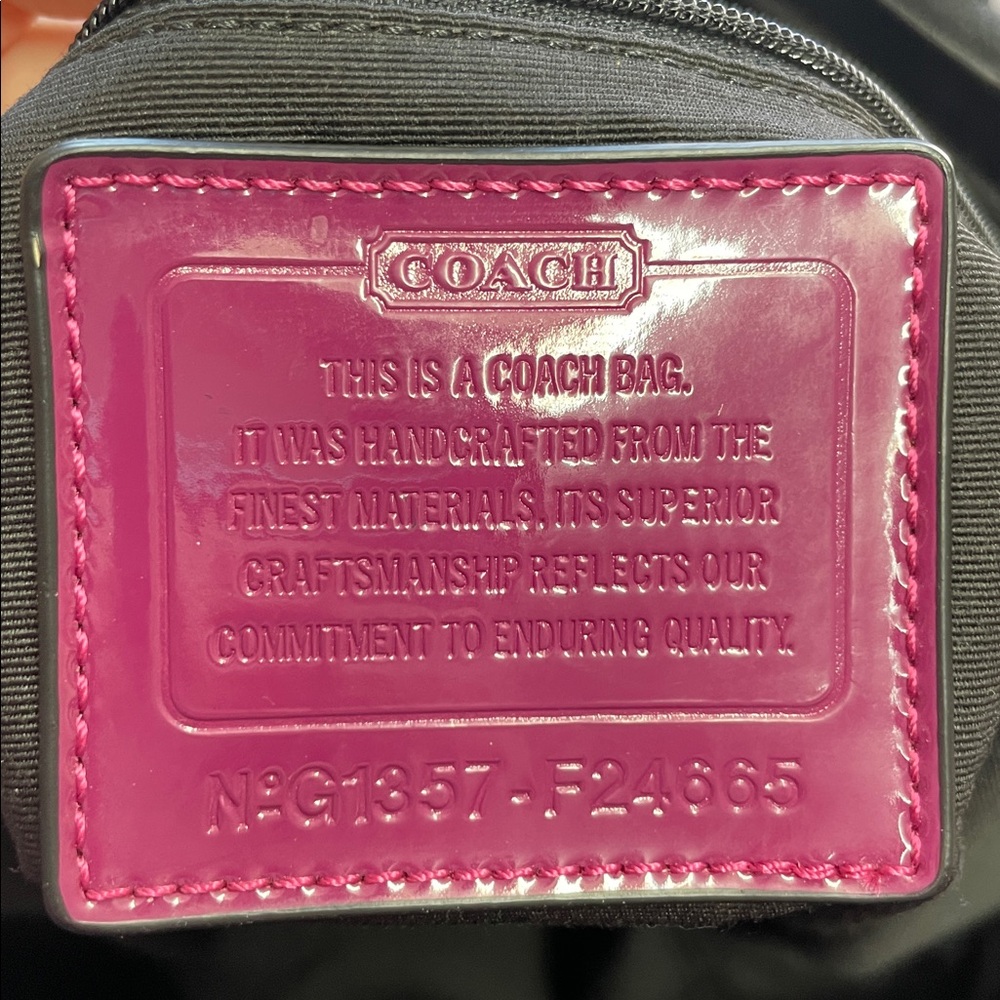 Coach Signature Stripe N/S Wool Tote - Picture 16 of 16